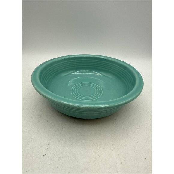 Fiesta Fiestaware Sea Mist Green Rimmed Coupe Soup Cereal Bowl 6 7/8" - Picture 1 of 6